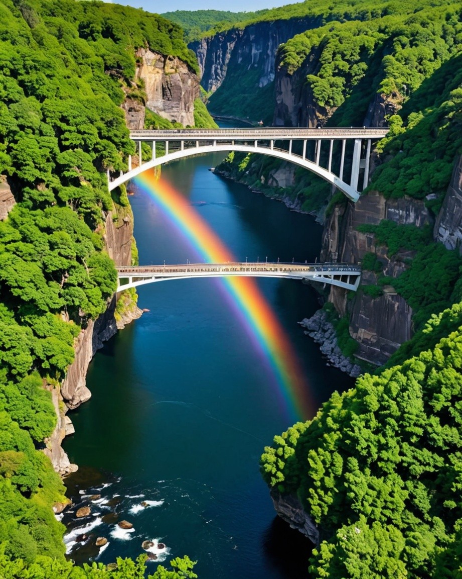 Stunning Rainbow Bridge Wall Art