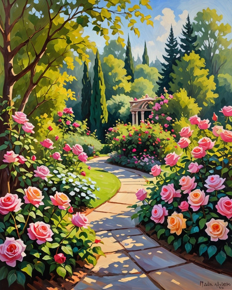 Garden Pathway Art Print