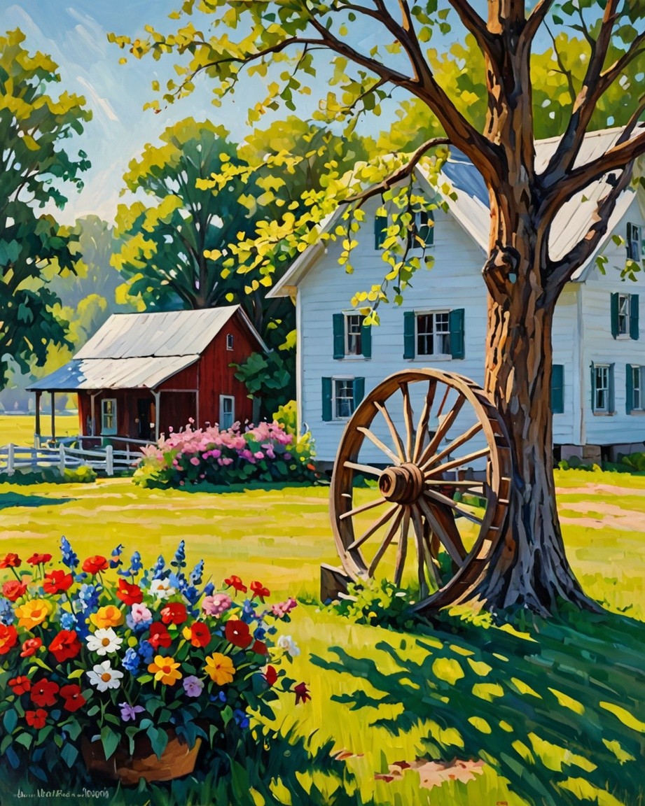 Rustic Farmhouse Painting