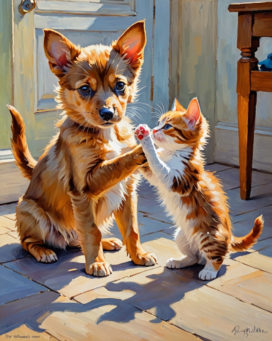 Charming Animal Artwork