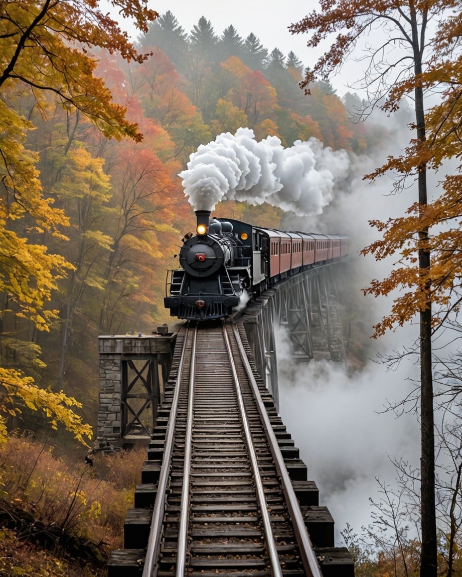 Vintage Steam Train Wall Art