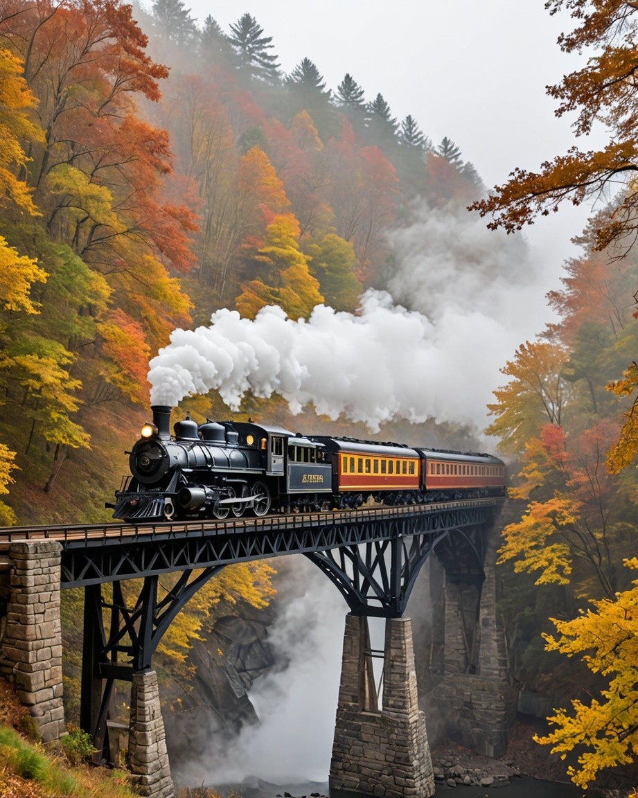 Vintage Steam Locomotive 