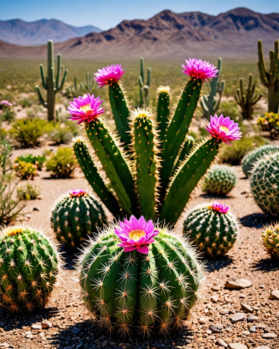 Blooming Cactus Garden