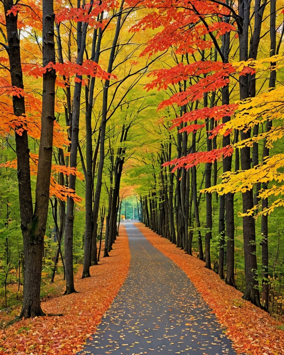 Autumn Forest Path Print