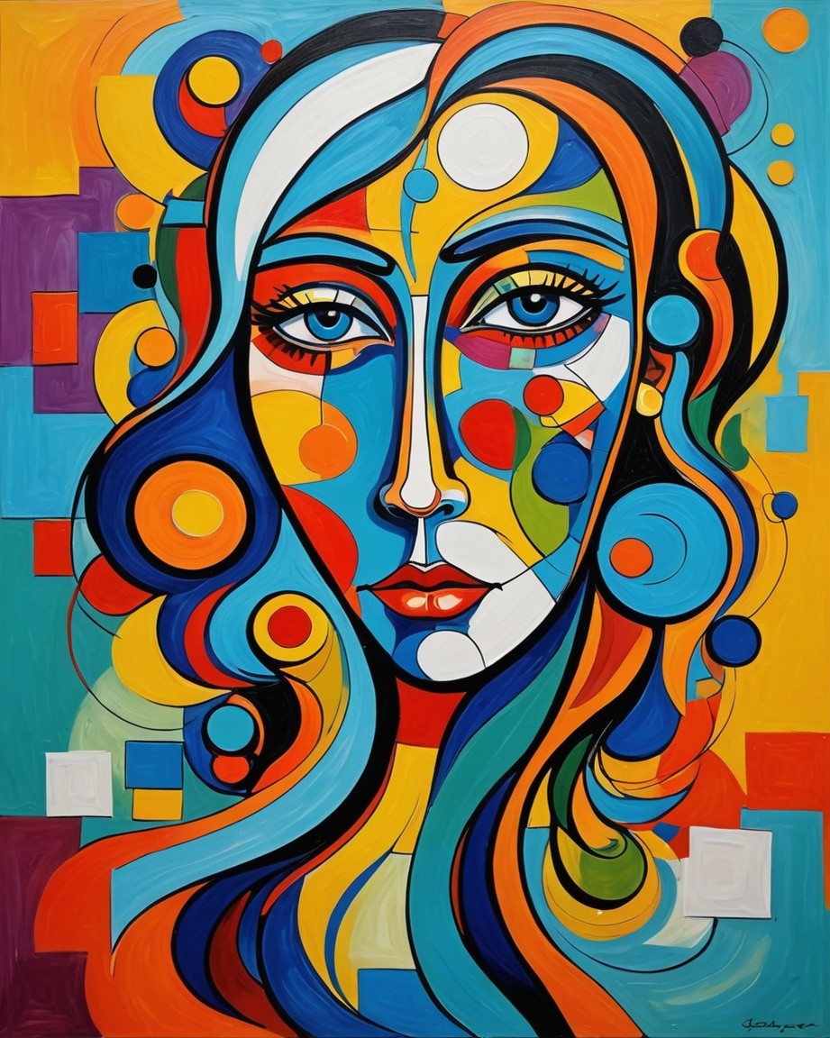 Abstract Portrait Painting