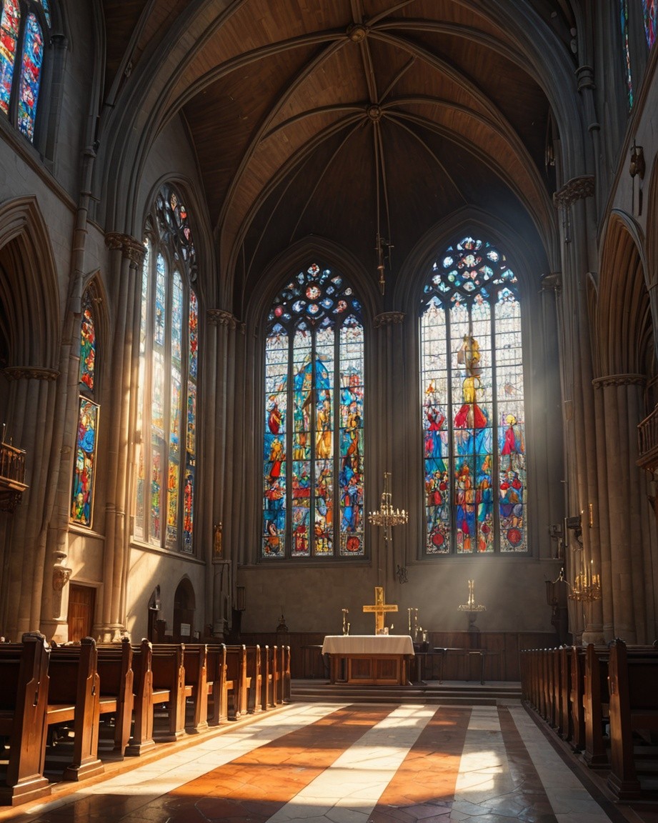 Stained Glass Windows Print