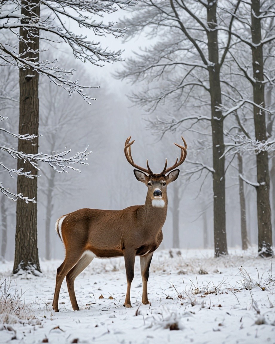 Majestic White-Tailed Deer