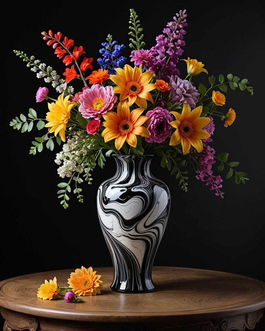Decorative Floral Vase Print