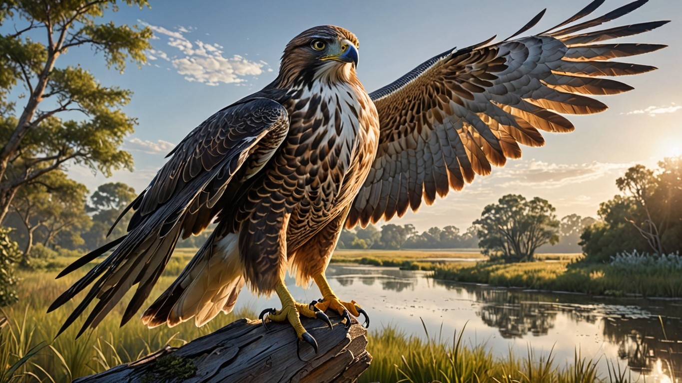 Majestic Falcon Art Print