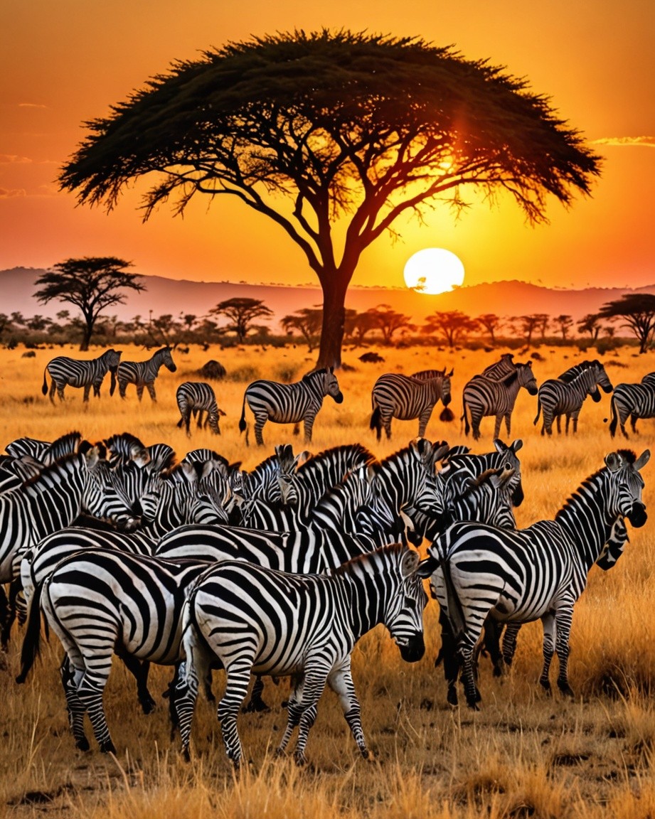 Zebra Safari Adventure Print