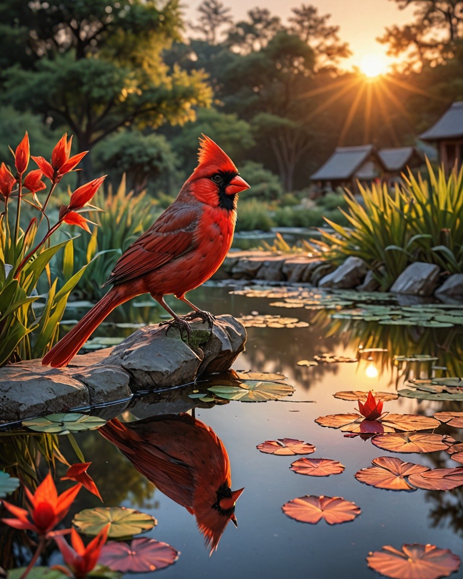 Cardinal Bird Art Print