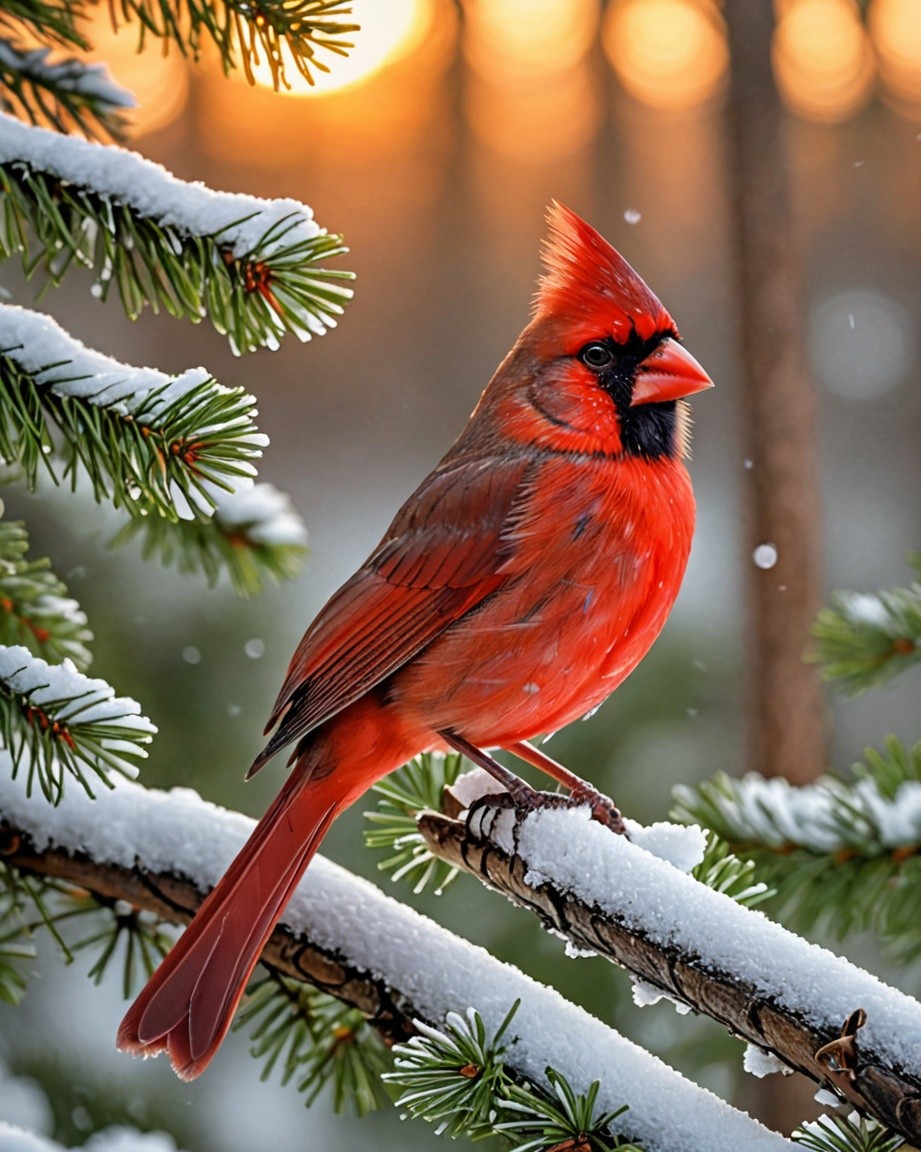 Red Cardinal Bird Photo