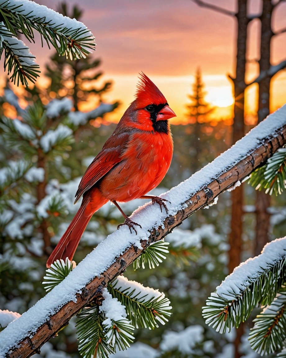Winter Cardinal Photograph