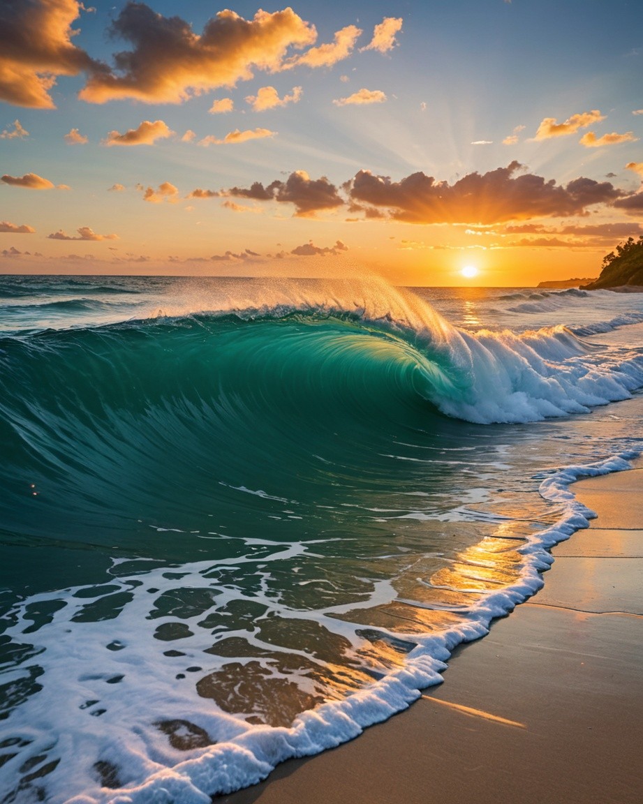 Sunset Beach Canvas Print