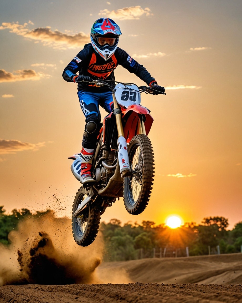 Dirt Bike Poster Print