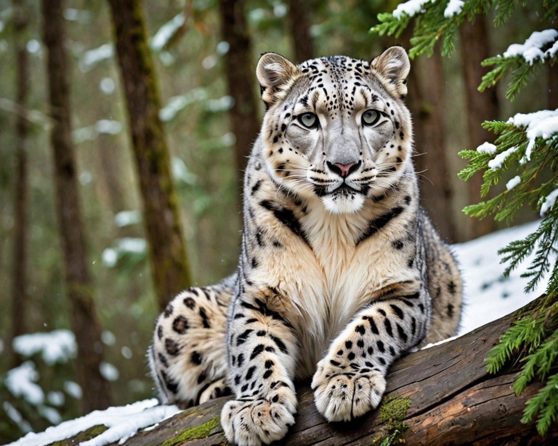 Snow Leopard Print