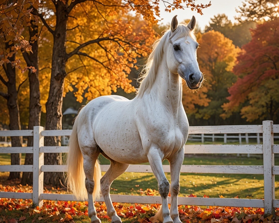 Majestic White Horse