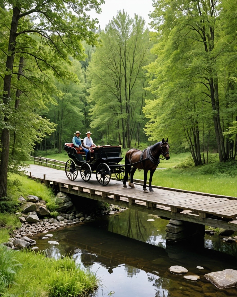 Vintage Horse-Drawn Carriage Print
