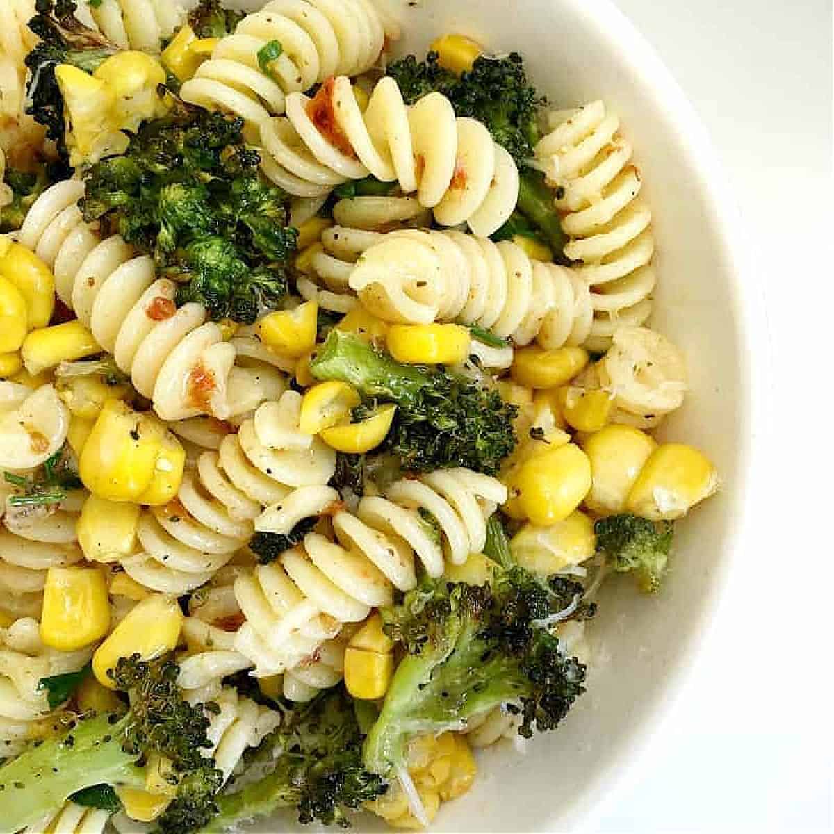 Corn & Broccoli Pasta