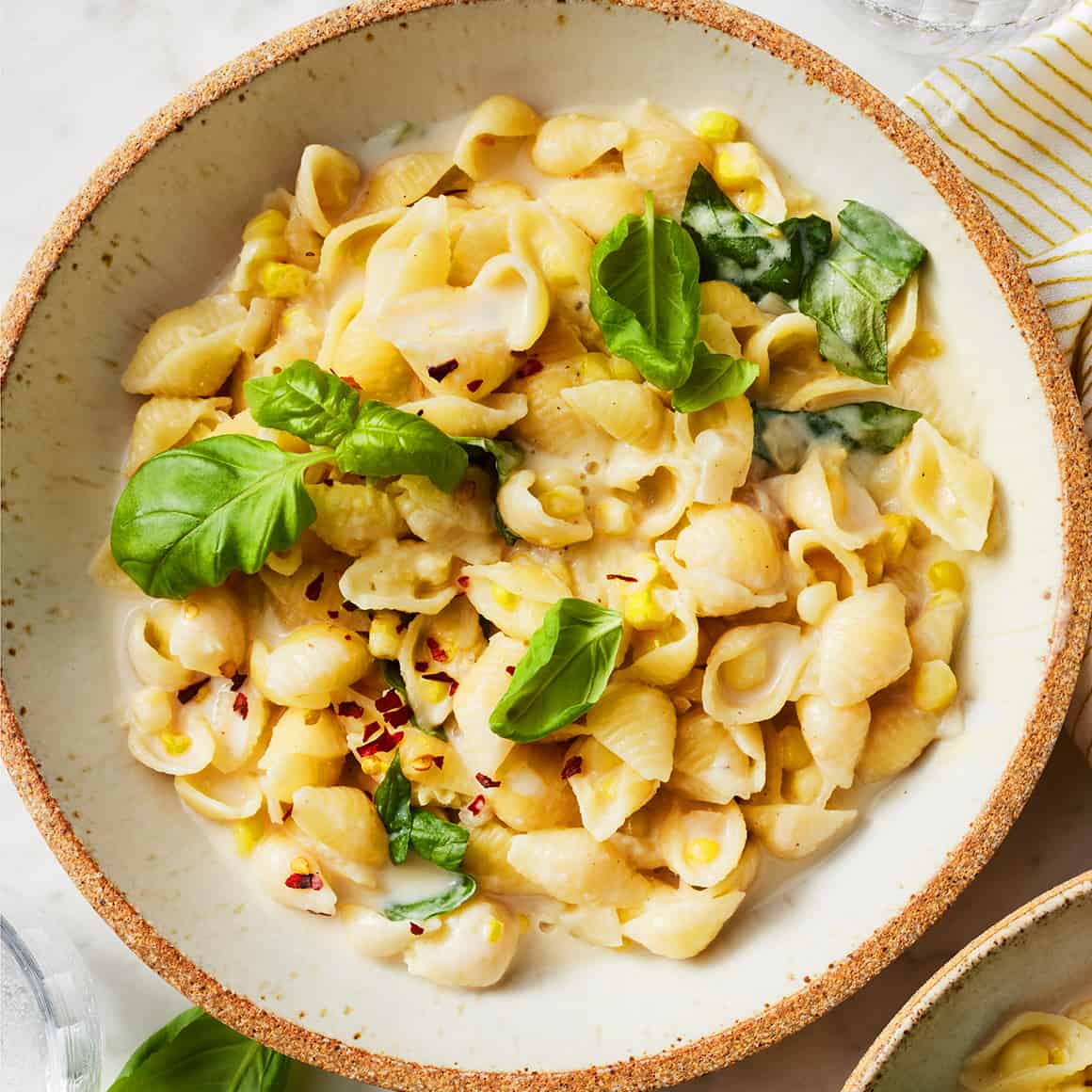 Corn cheese pasta