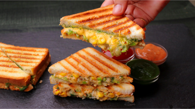 Corn & Cheese Sandwich