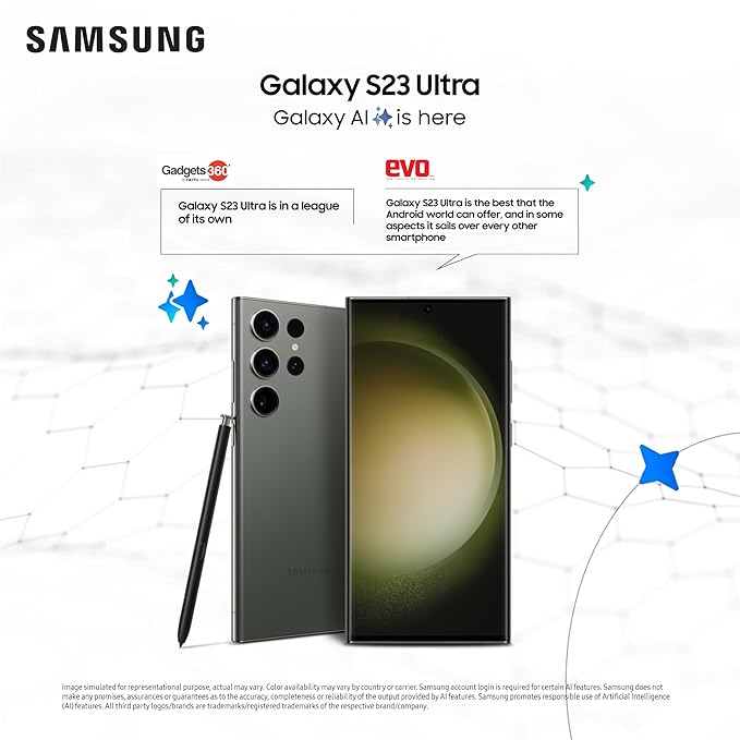 Samsung Galaxy S23 Ultra 5G AI Smartphone (Green, 12GB, 256GB Storage)