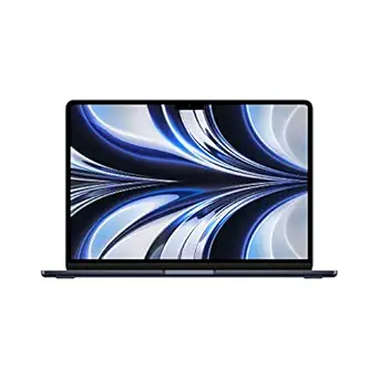 2022 Apple MacBook Air Laptop with M2 chip: 34.46 cm (13.6-inch) Liquid Retina Display, 8GB RAM, 256GB SSD Storage, Backlit Keyboard, 1080p FaceTime HD Camera. Works with iPhone/iPad; Midnight