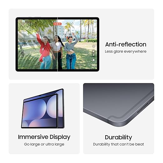 Samsung Galaxy Tab S10 Plus, S Pen in-Box, 31.5 cm (12.4 inch) Dynamic AMOLED 2X Display, 12 GB RAM, 256 GB Storage, Wi-Fi + 5G Tablet, Moonstone Gray