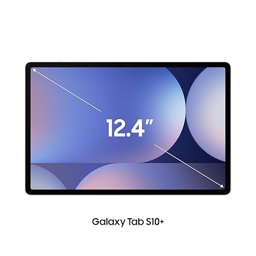 Samsung Galaxy Tab S10 Plus, S Pen in-Box, 31.5 cm (12.4 inch) Dynamic AMOLED 2X Display, 12 GB RAM, 256 GB Storage, Wi-Fi + 5G Tablet, Moonstone Gray