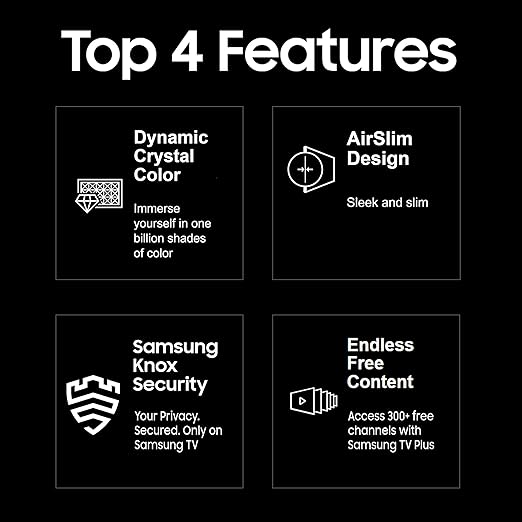 Samsung 108 cm (43 inches) D Series Brighter Crystal 4K Dynamic Ultra HD Smart LED TV UA43DUE80AKLXL (Titan Gray)