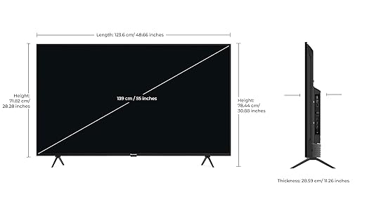 Panasonic 139 cm (55 inches) 4K Ultra HD Smart LED Google TV TH-55MX660DX (Black)