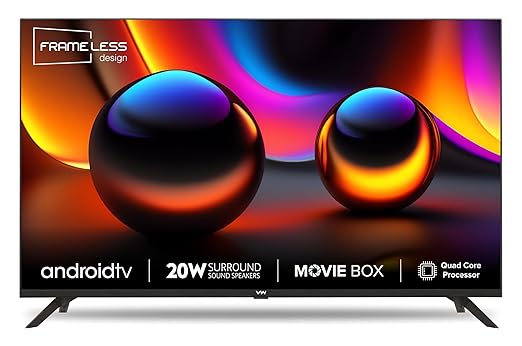  Roll over image to zoom in VW 80 cm (32 inches) Frameless Series HD Ready Android Smart LED TV VW32S (Black)