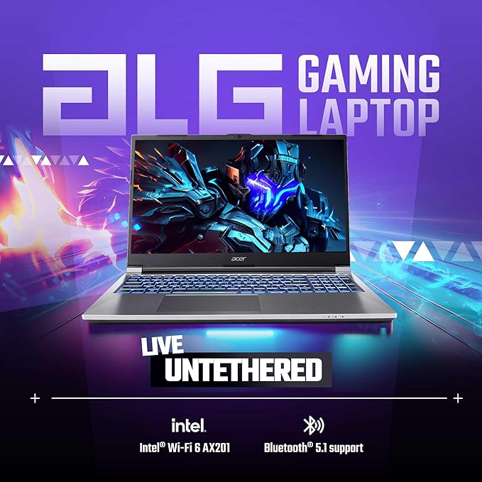 Acer ALG Gaming Laptop 12th Gen Intel Core i5 Processor (16GB RAM/512GB SSD/4GB RTX2050/60Hz/Windows11Home/Wifi 6) AL15G-52, 39.62cm (15.6") Full HD, Premium Metal Body, Steel Gray, 1.99KG