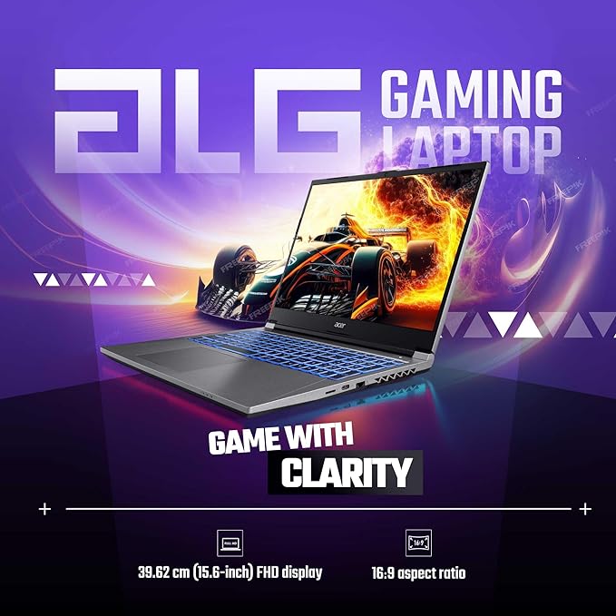 Acer ALG Gaming Laptop 12th Gen Intel Core i5 Processor (16GB RAM/512GB SSD/4GB RTX2050/60Hz/Windows11Home/Wifi 6) AL15G-52, 39.62cm (15.6") Full HD, Premium Metal Body, Steel Gray, 1.99KG