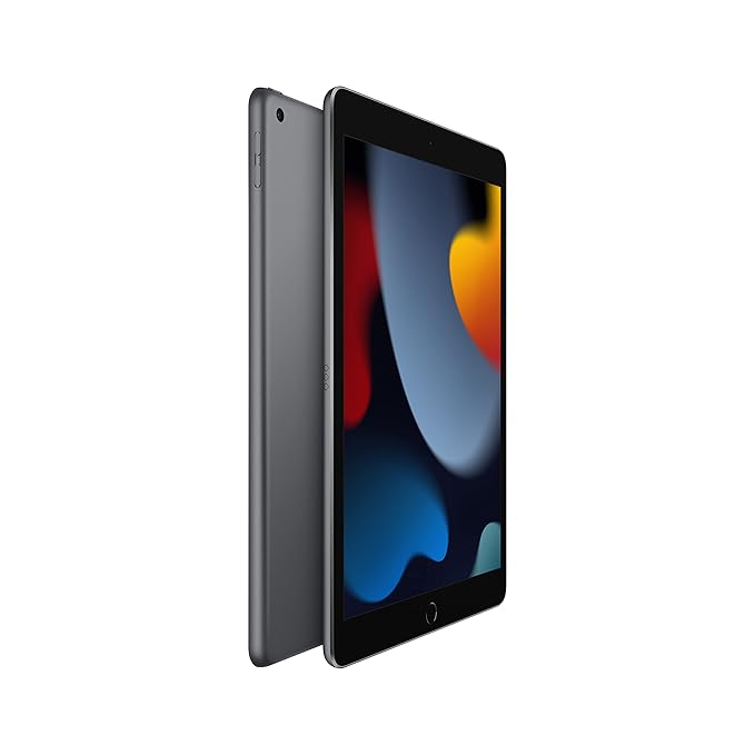 Apple iPad (9th Generation): with A13 Bionic chip, 25.91 cm (10.2″) Retina Display, 256GB, Wi-Fi, 12MP front/8MP Back Camera, Touch ID, All-Day Battery Life – Space Grey