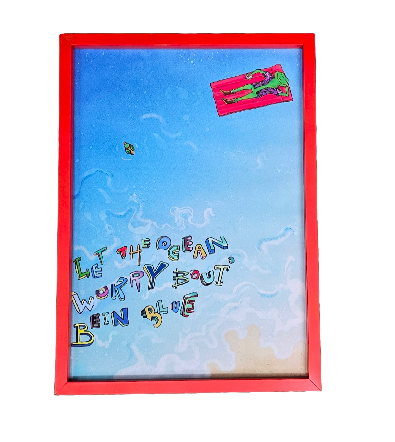 Bein' Blue poster print