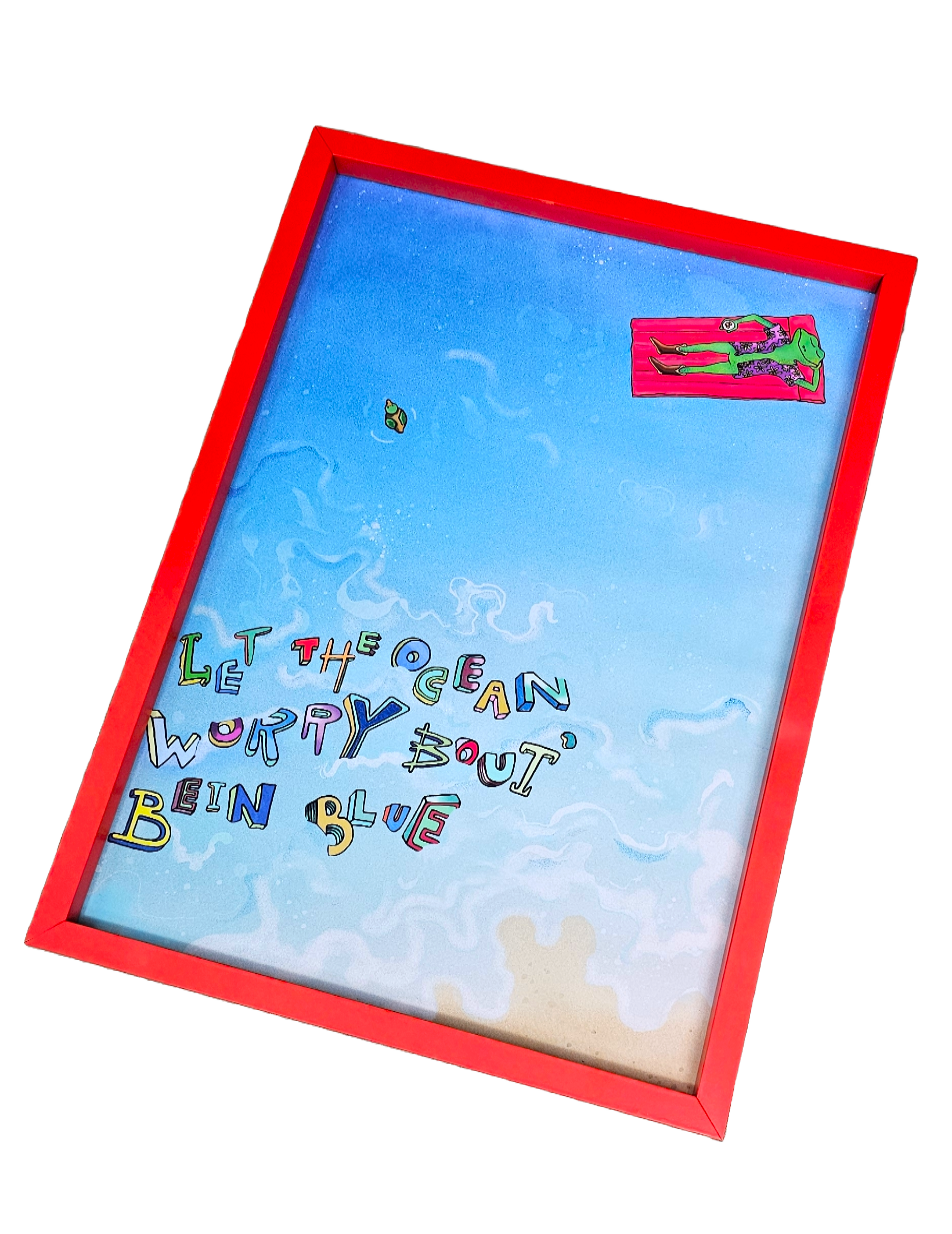 Bein' Blue poster print