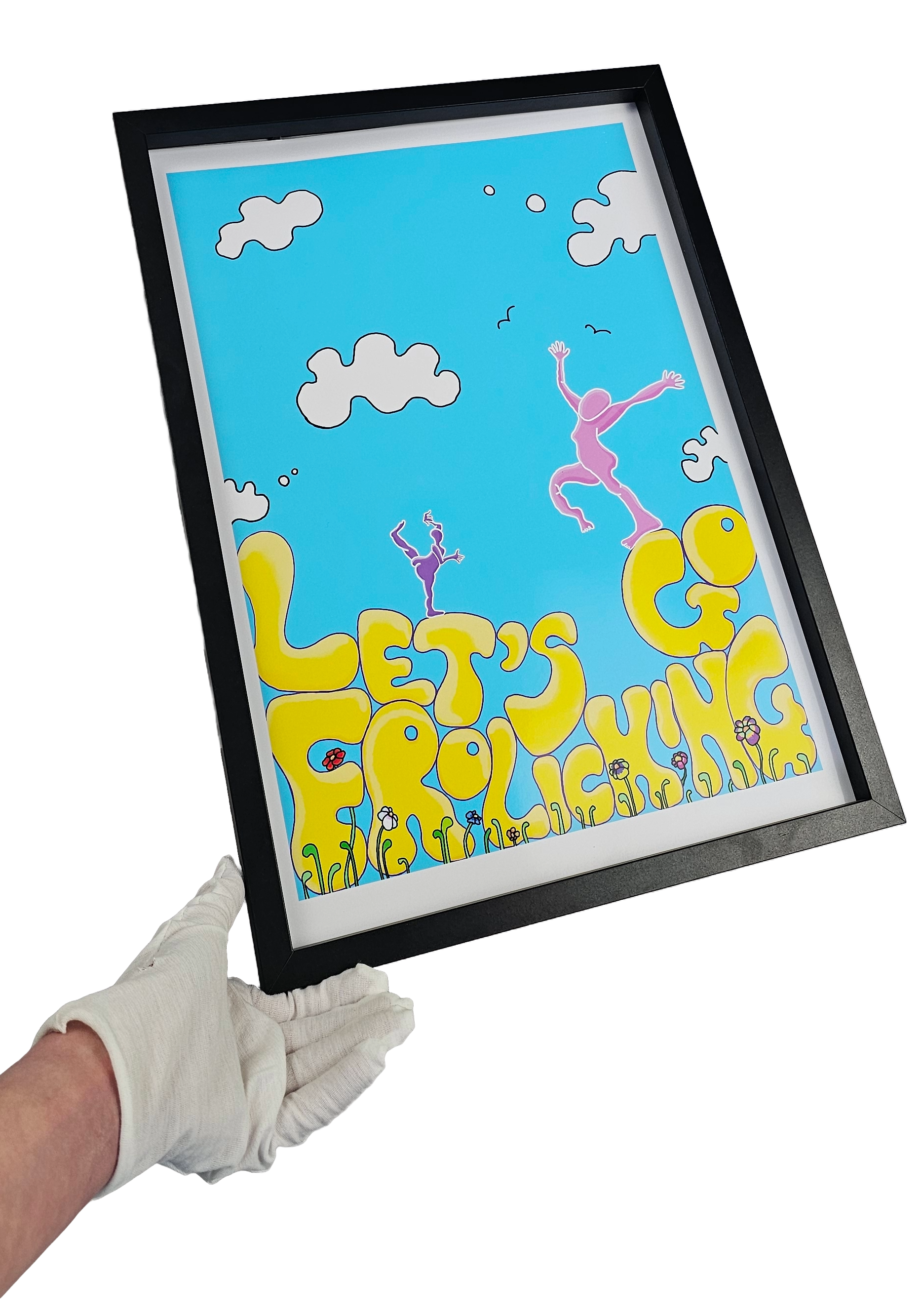 Lets Go Frolicking - A3 Poster Print.
