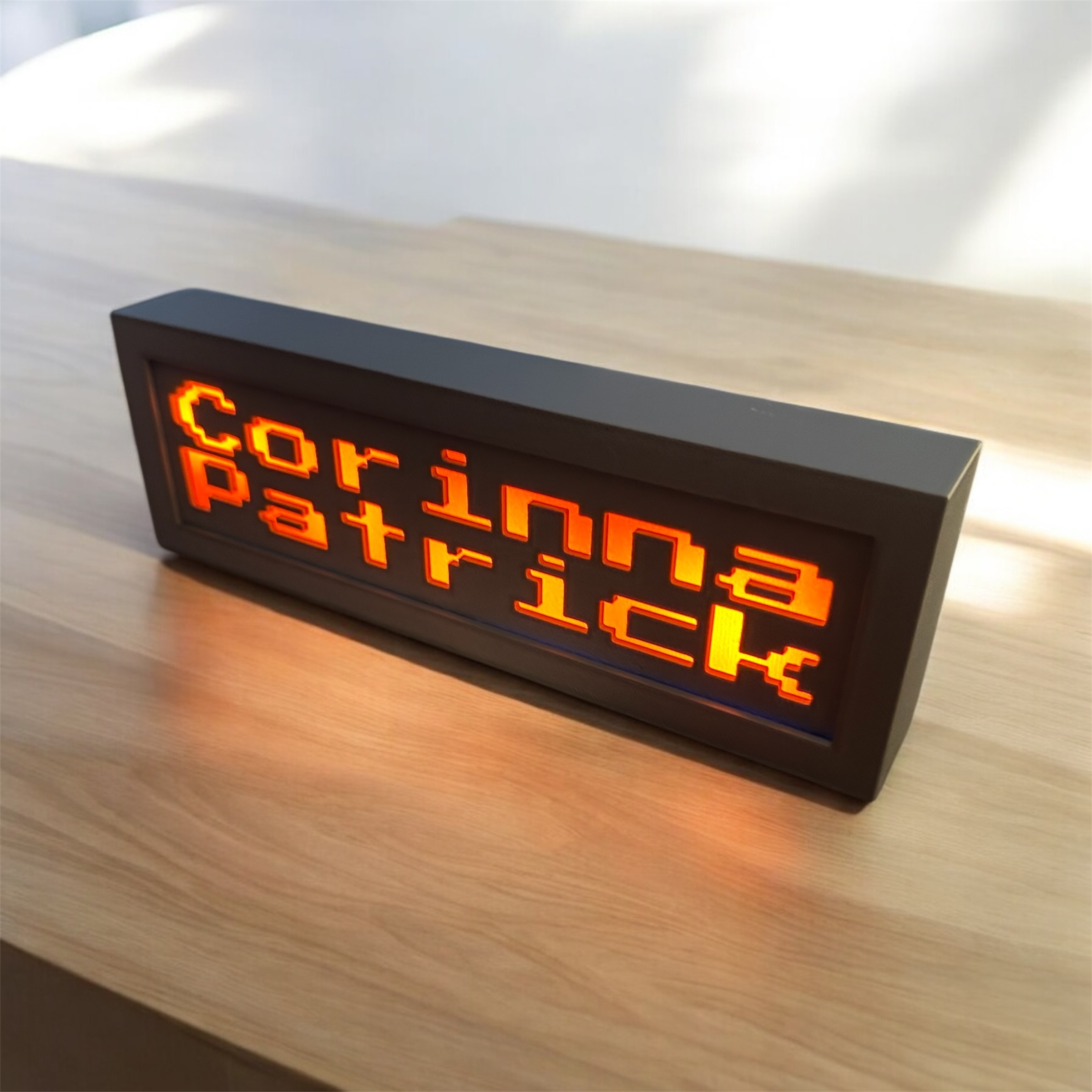 LED-Beleuchtete Dekobox mit Individuellem Schriftzug – Dein Personalisiertes Highlight