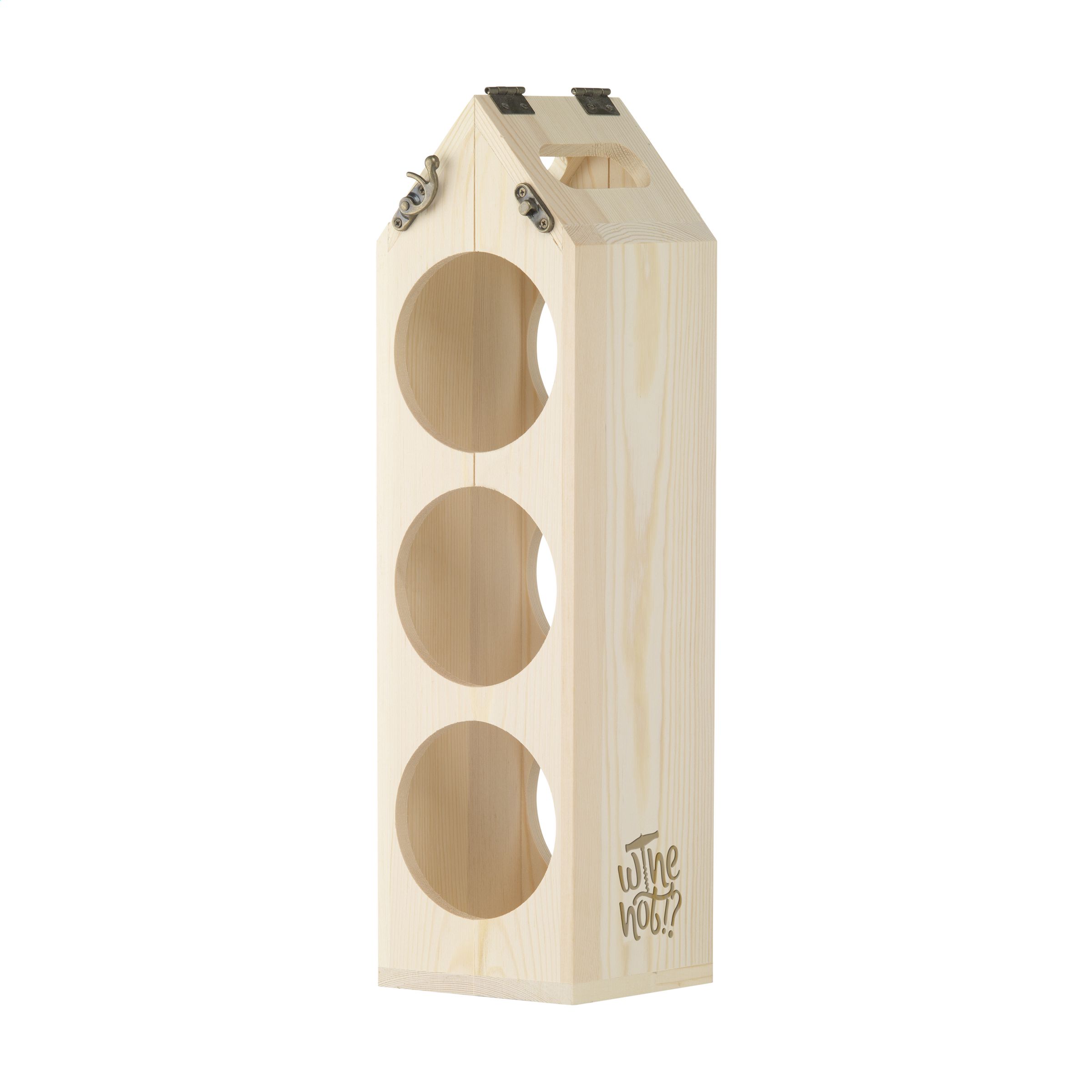 W003 Vyno dovanų dėžė ir vyno lentyna viename