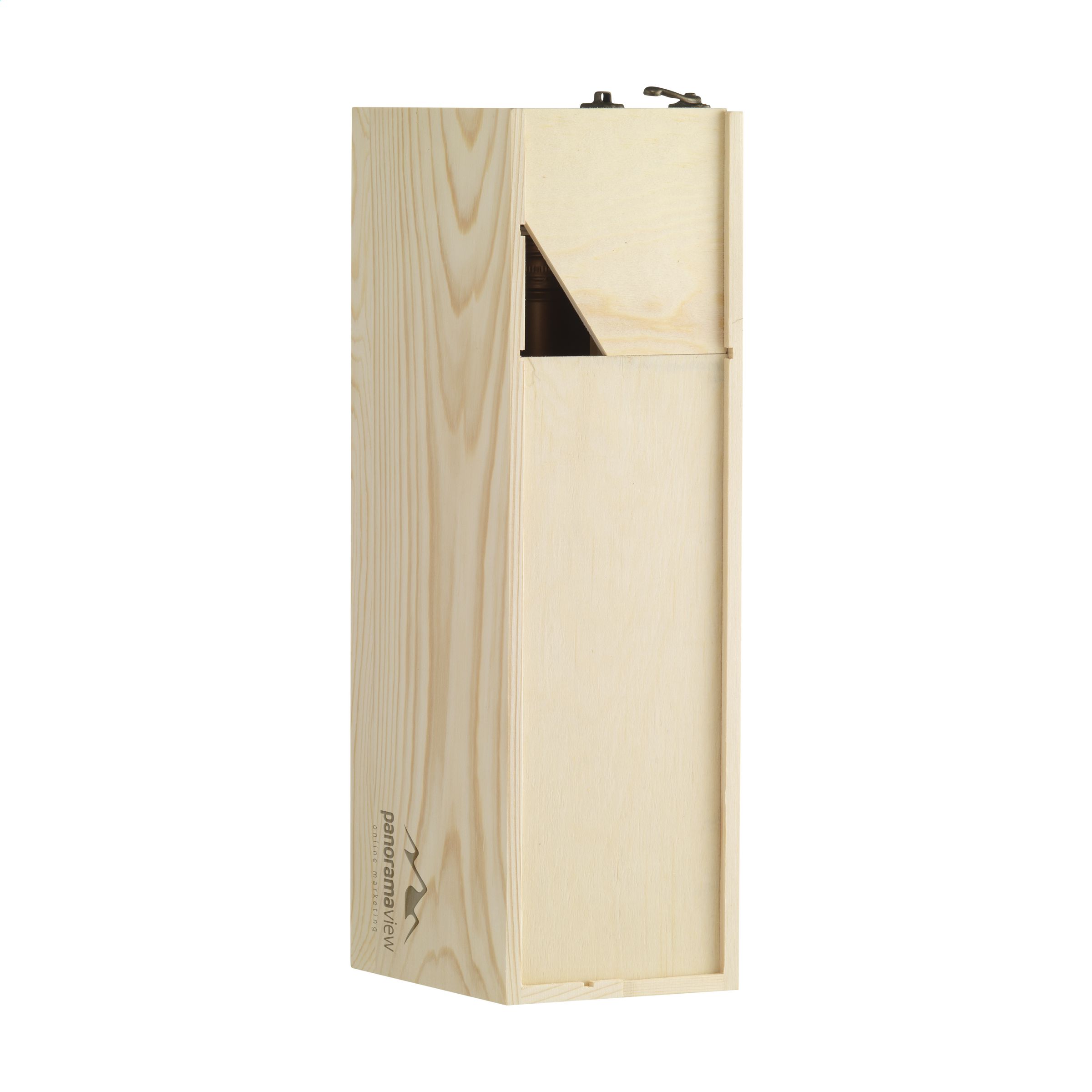 W010 Vyno dovanų dėžė ir stalo organizatorius viename