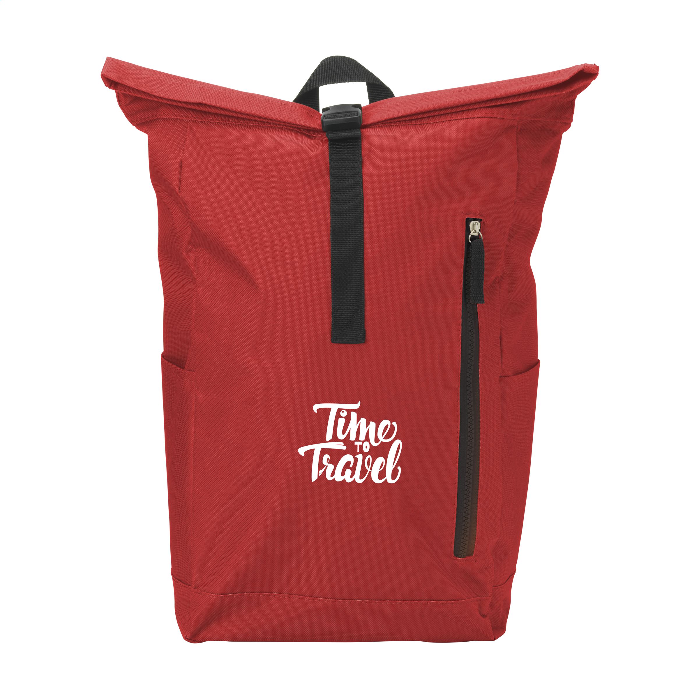 0765 Tvirtas, praktiškas miesto „roll-top“ tipo kuprinė