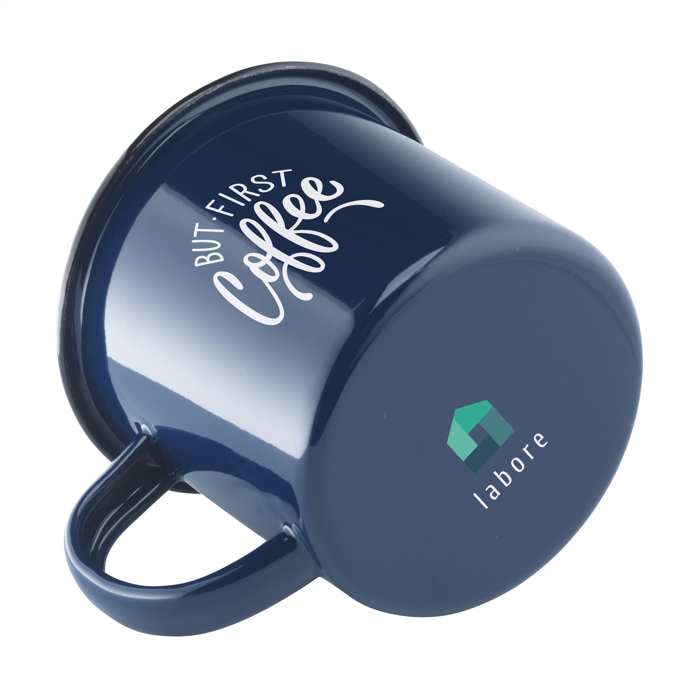 0853 Emaliuotas iškylos puodelis