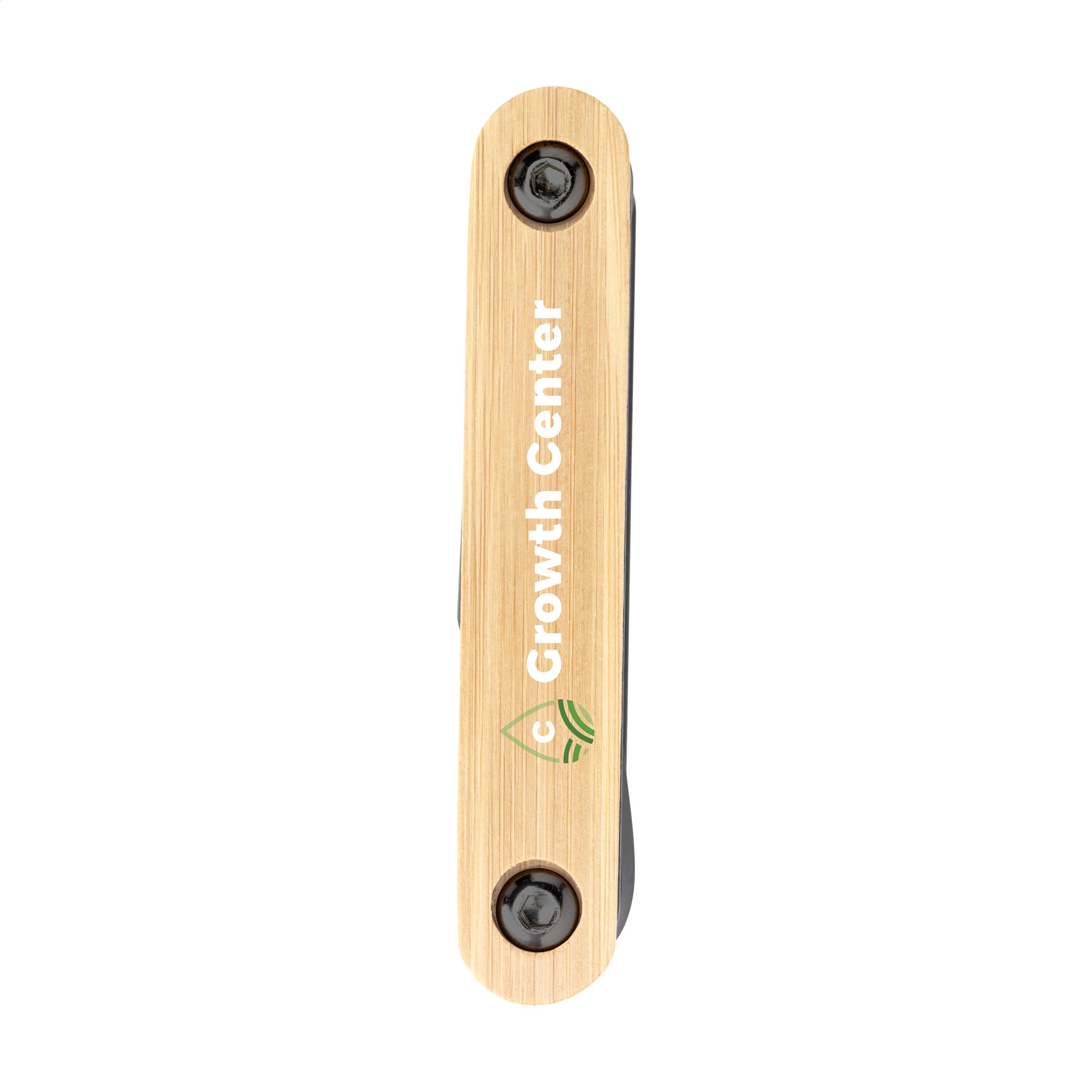 1552 Septynių dalių bambukinis įrankių rinkinys