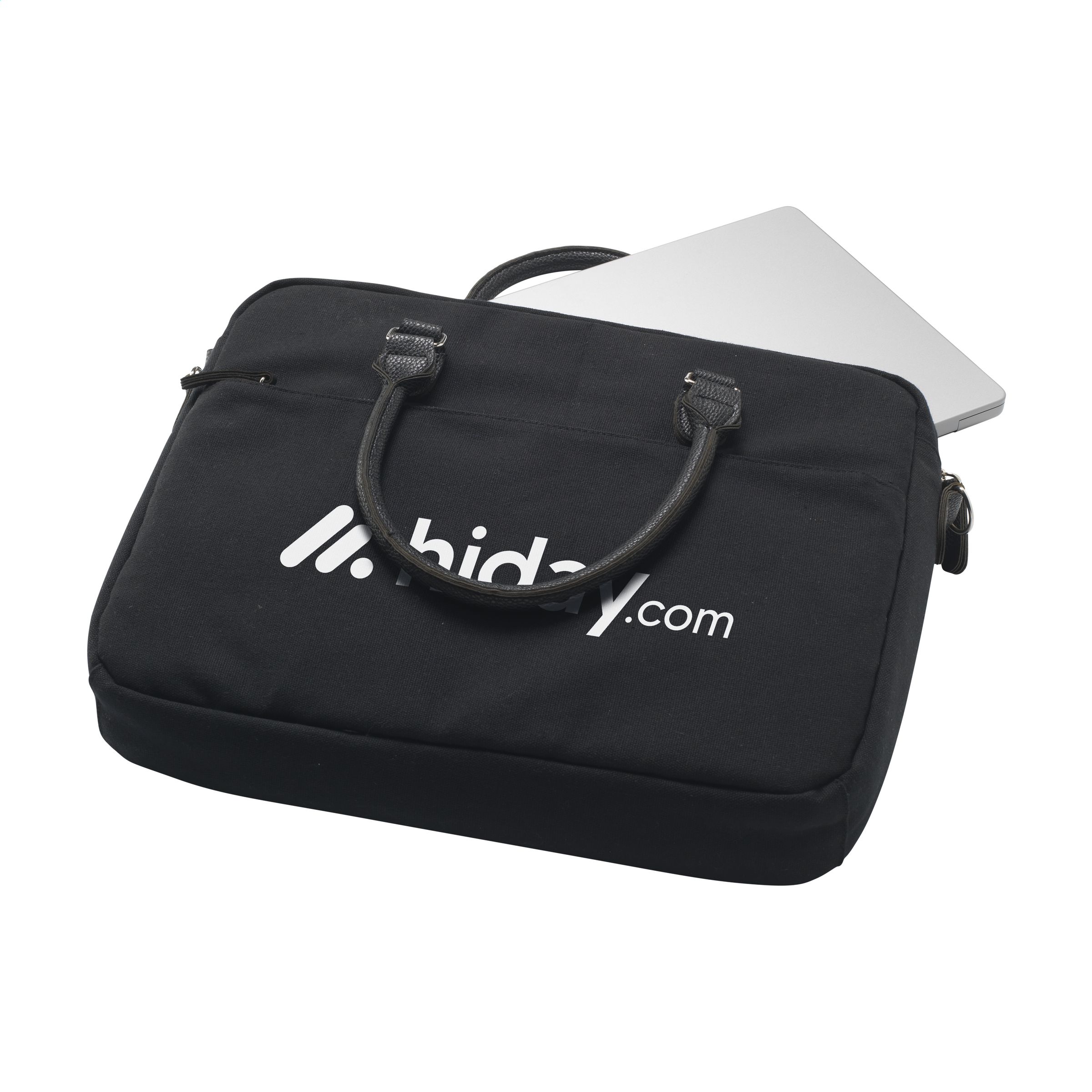 7484 Praktiškas nešiojamojo kompiuterio krepšys iš perdirbto drobės