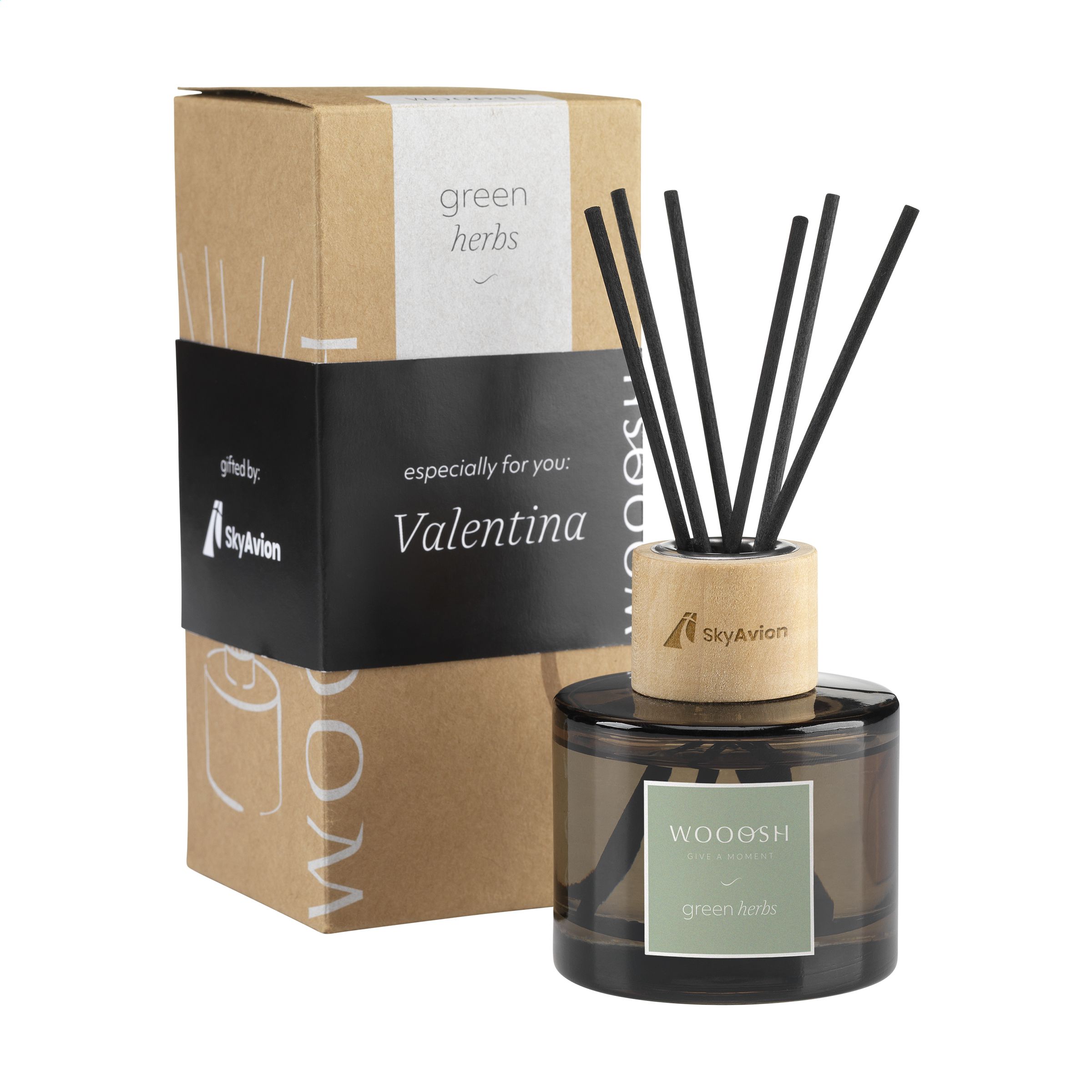 1961 Dekoratyvinis kvapų difuzorius su natūraliomis žolelėmis