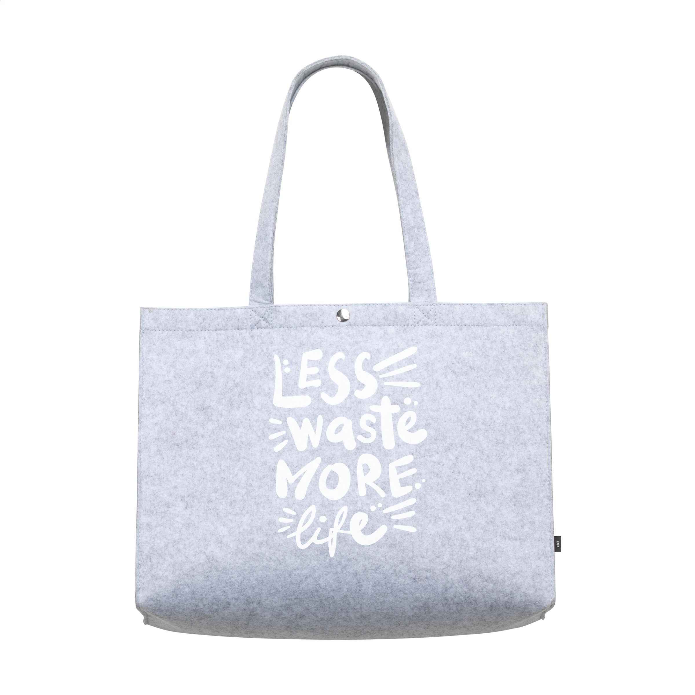 3983 Patvarus ir erdvus pirkinių krepšys pagamintas iš perdirbto veltinio