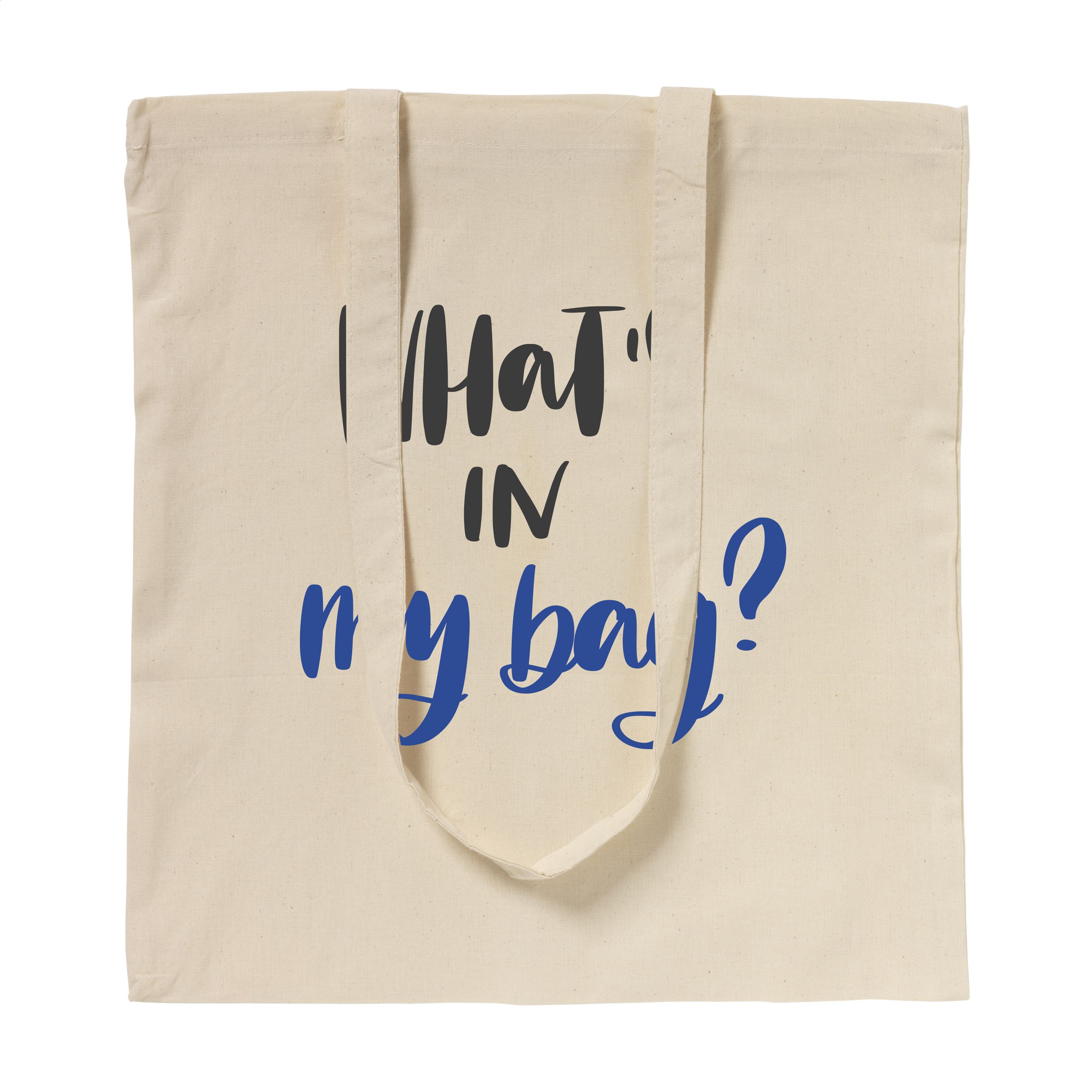 2018 Populiarus pirkinių krepšys iš 100 % austos medvilnės (100 g/m²)