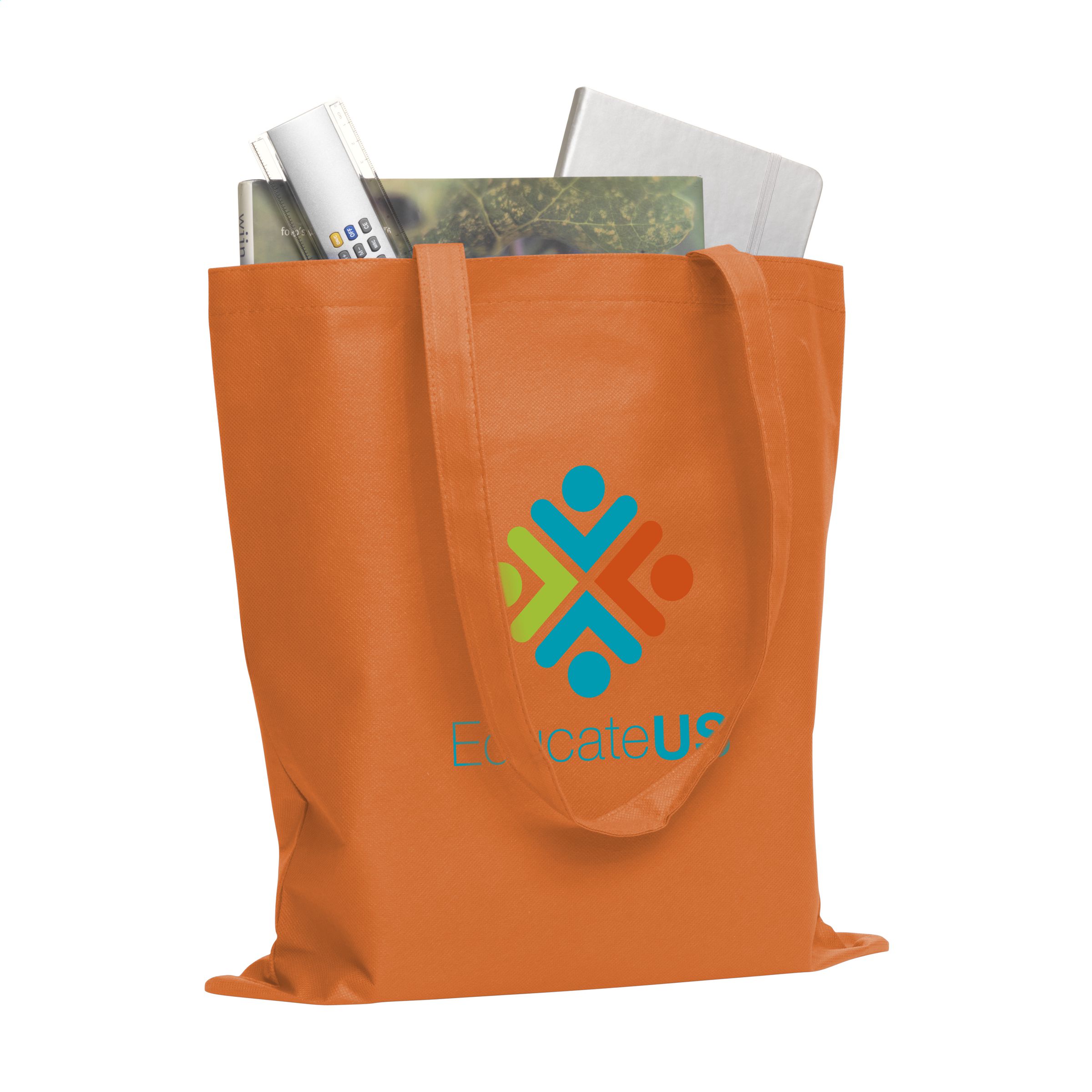 2200 Lengvų medžiagų pirkinių krepšys su ilgomis rankenomis