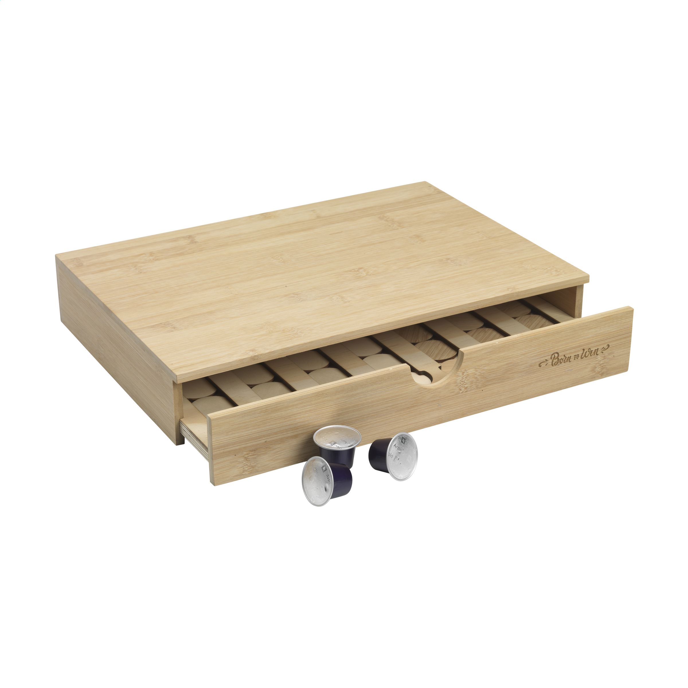 2458 RackPack stalčius kavos kapsulėms laikyti ir žaidimas viename.